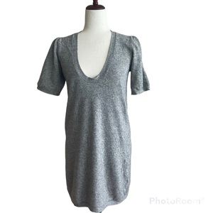 IRO dress sweater wool / modal short dress gray size M VGC